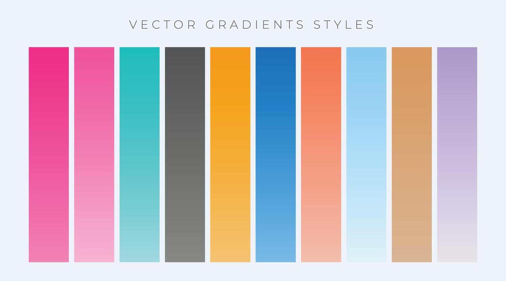 modern set of simple gradients set vector