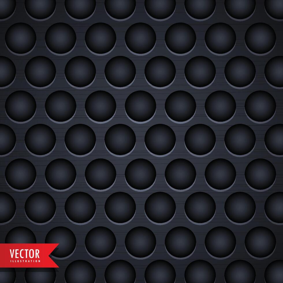 dark metal texture background with holes vector