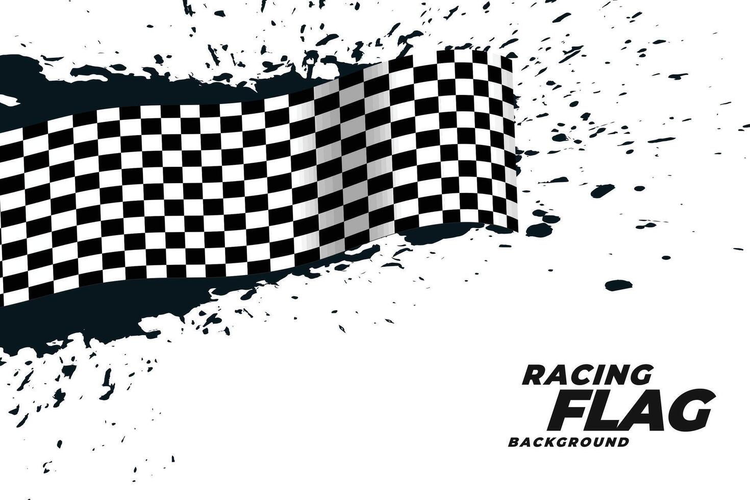 abstract racing flag grunge background vector