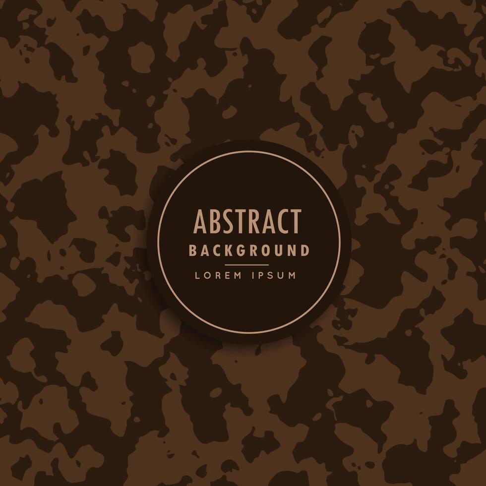 abstract camouflage pattern in brown shade vector