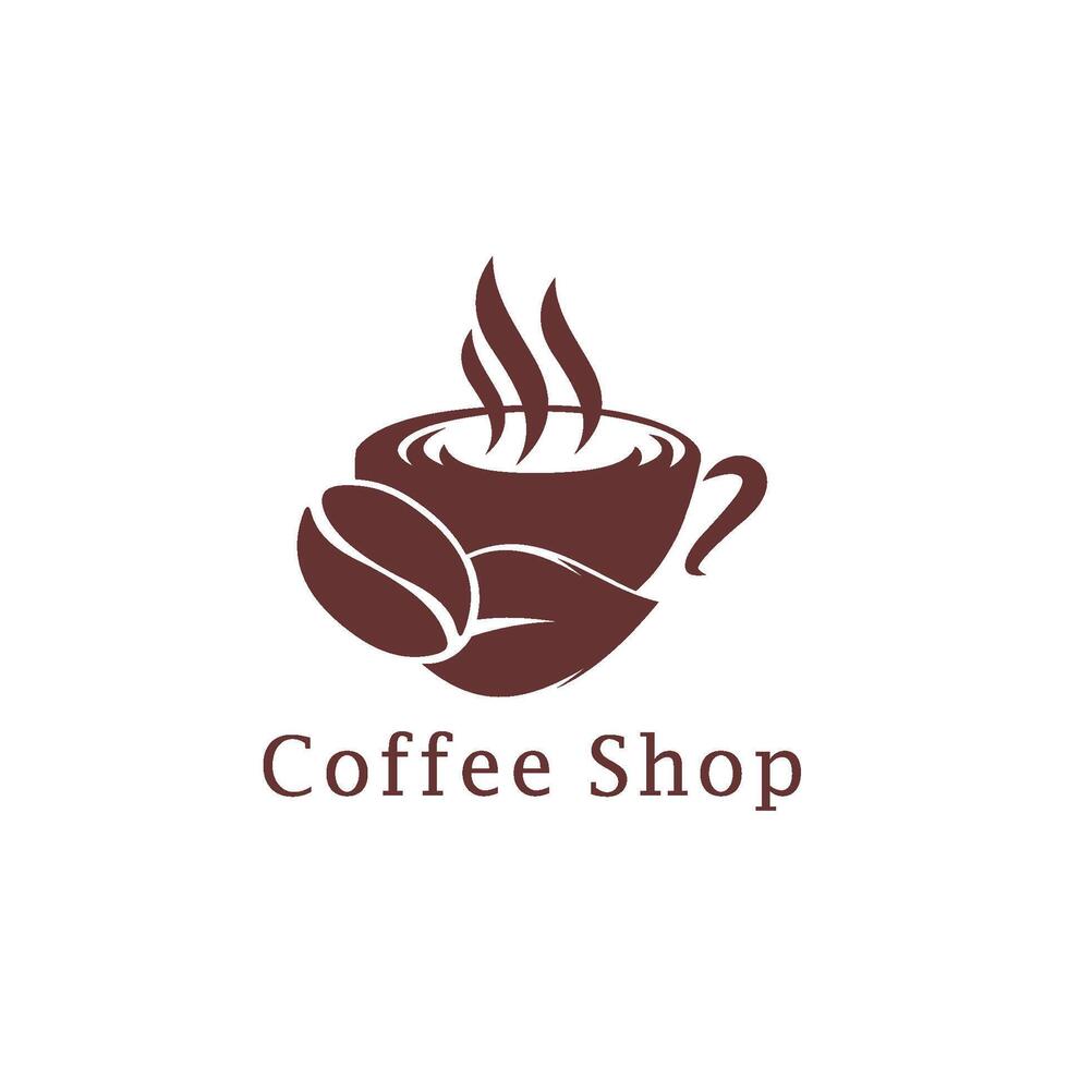 café logo símbolo ilustración diseño vector