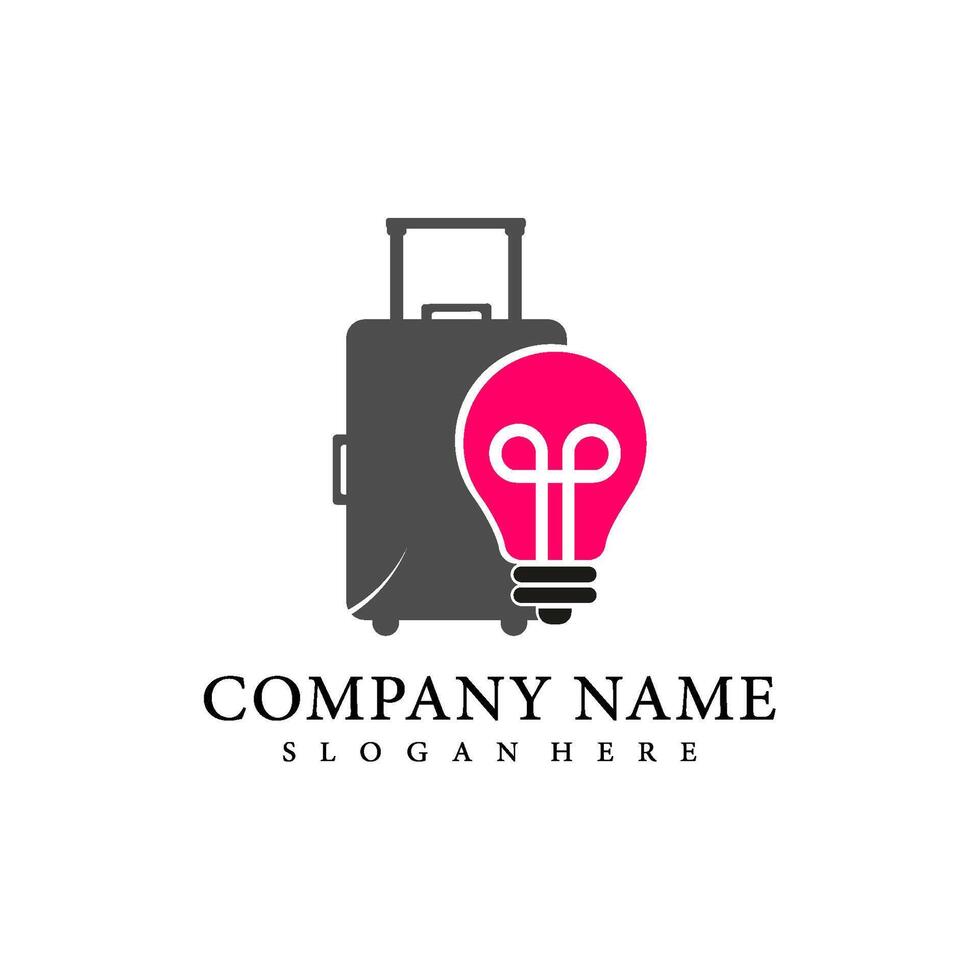 suitcase logo symbol illustration design vector