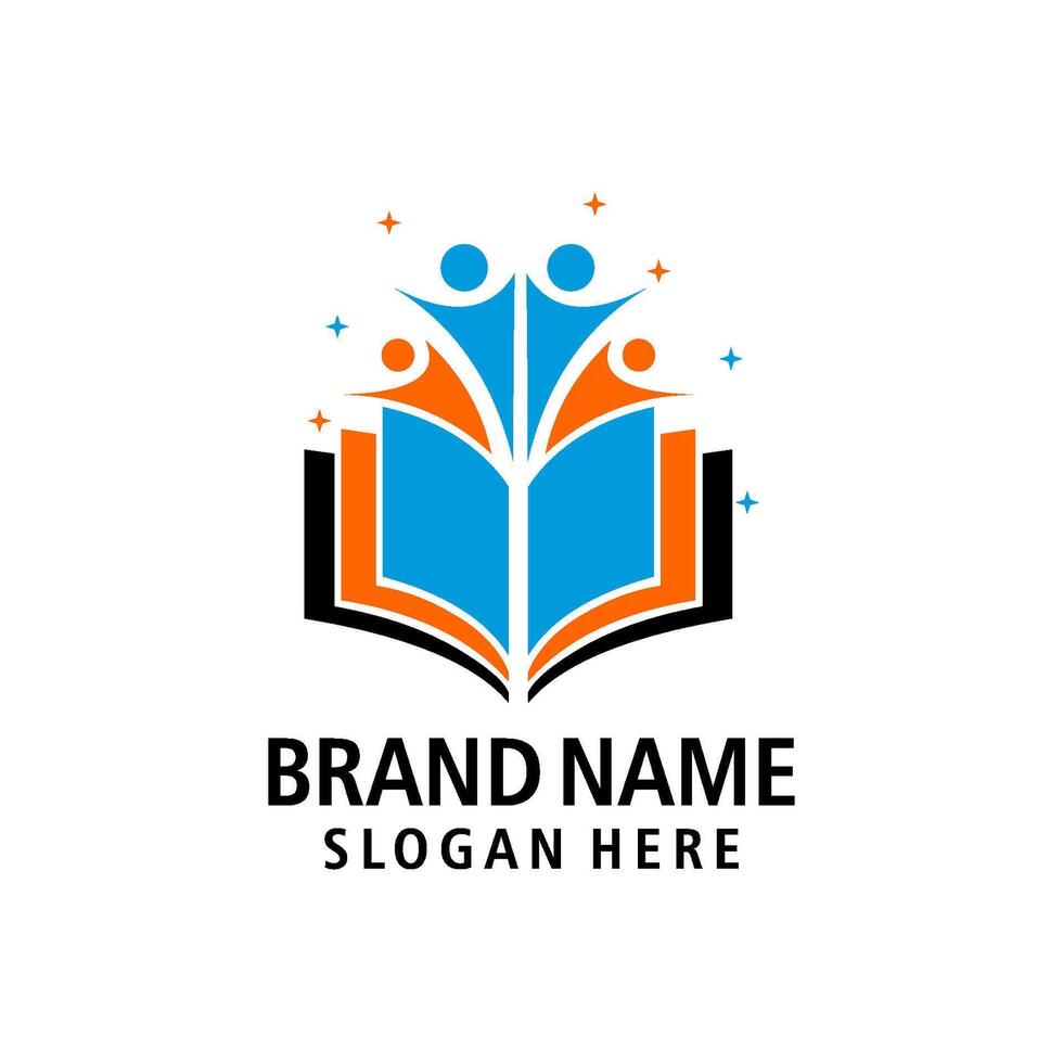 book logo illustration design vector