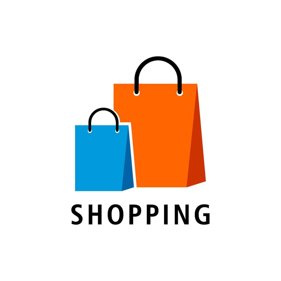 bag shop logo template illustration design vector