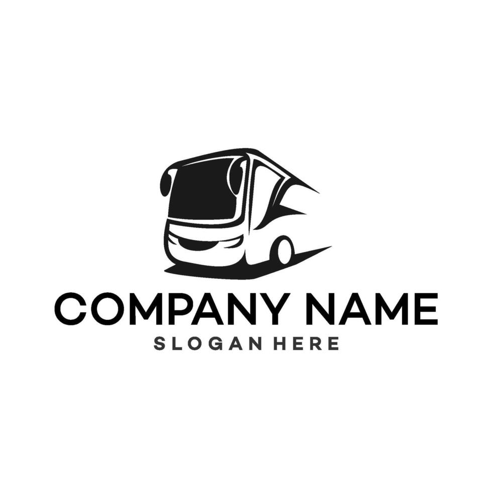 bus logo template illustration design vector