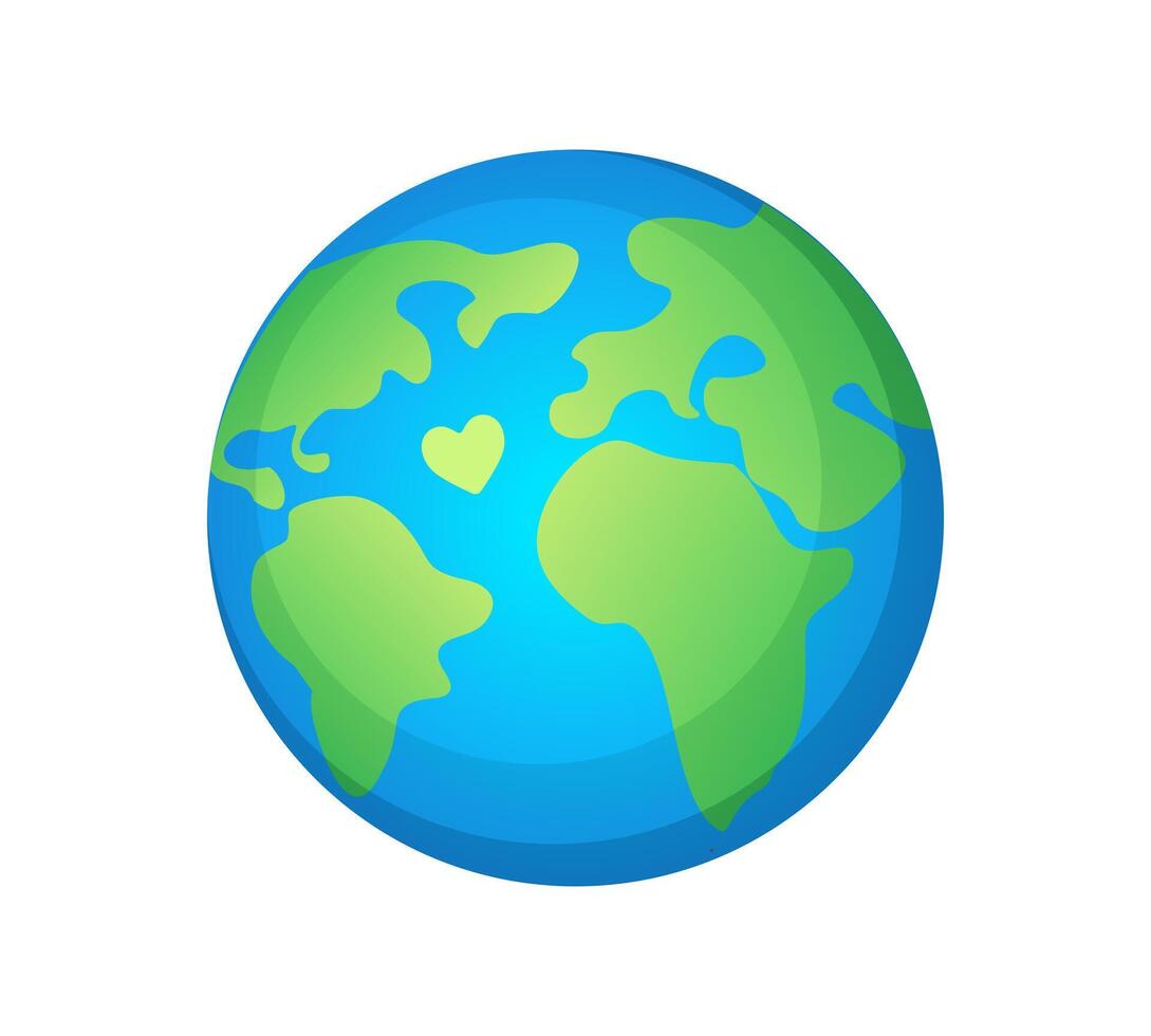 Planet Earth icon isolated on white background vector