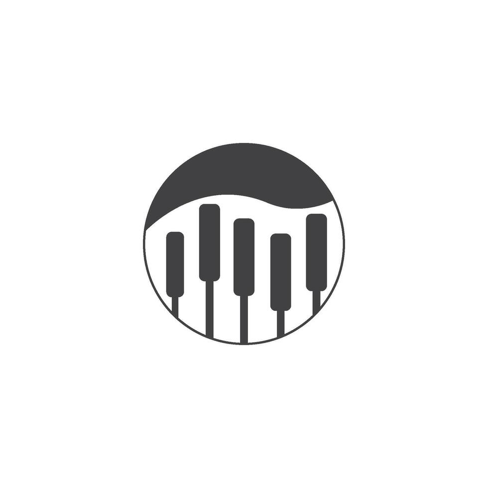 piano icon template vector