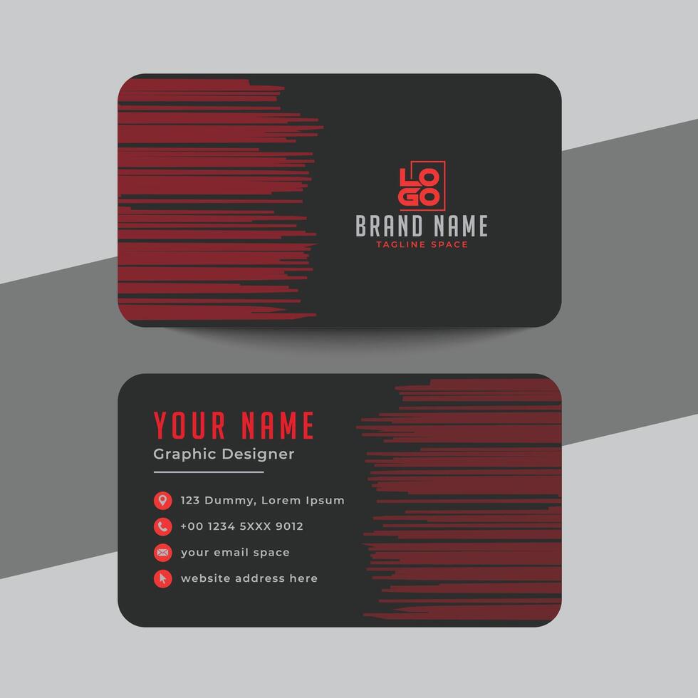 Clean style modern business card template vector