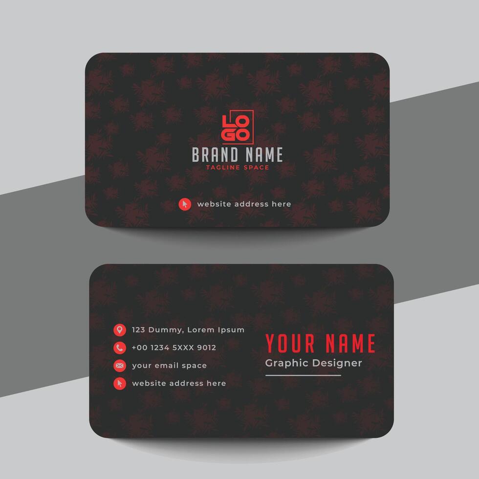 Abstract business card template vector