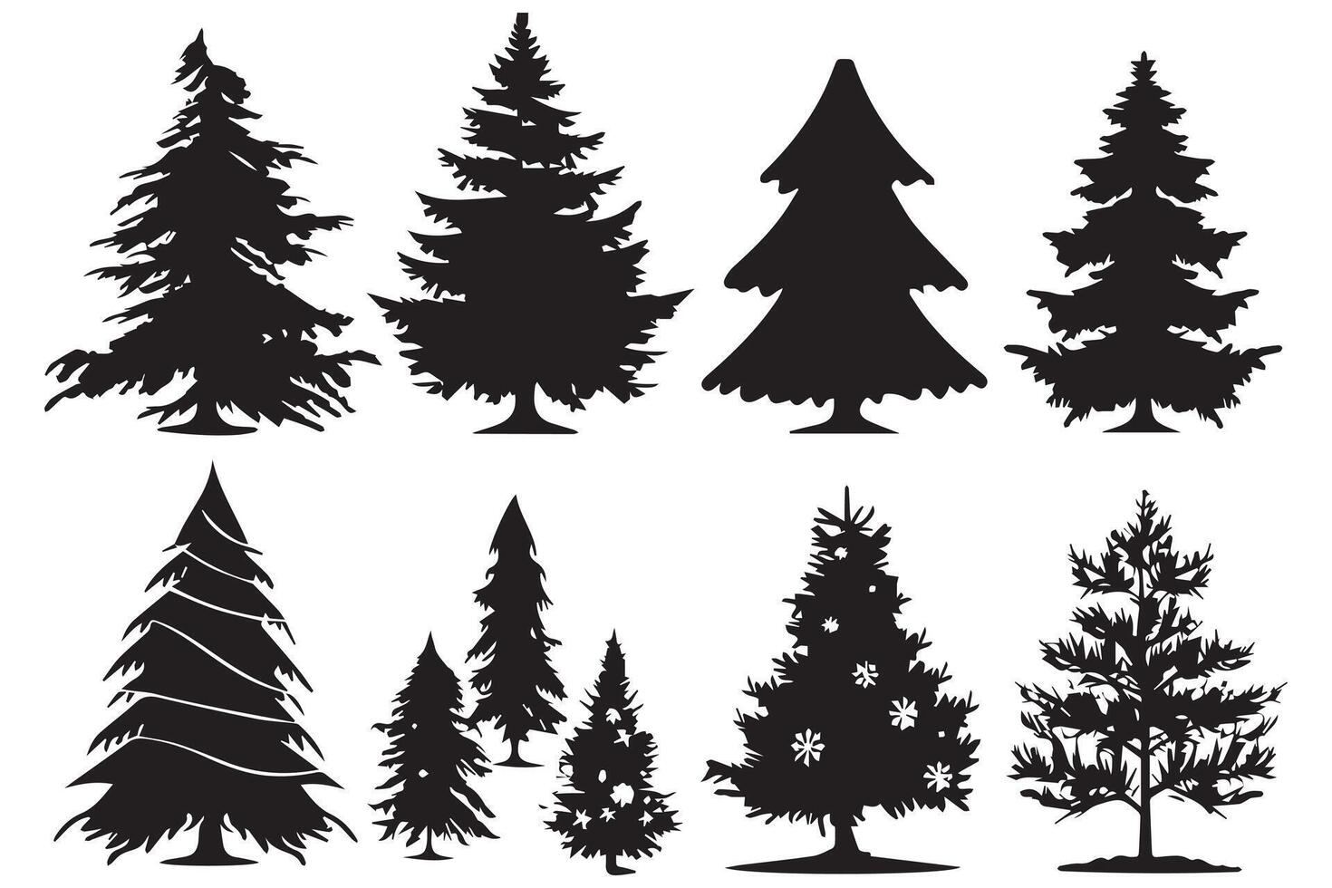 Christmas Tree Bundle design vector