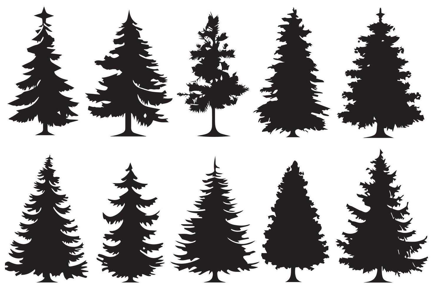 Christmas Tree Bundle design vector