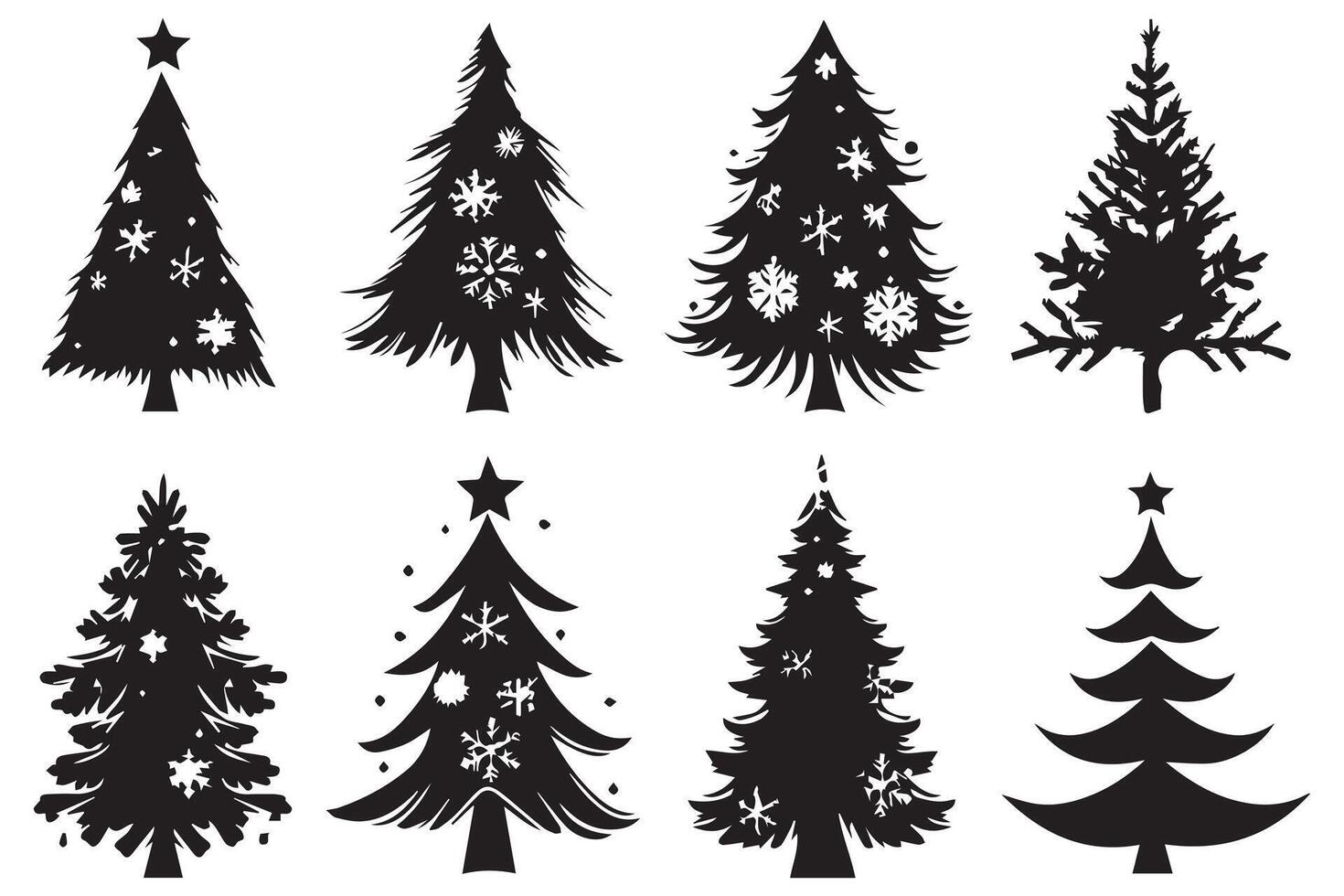 Christmas Tree Bundle design vector