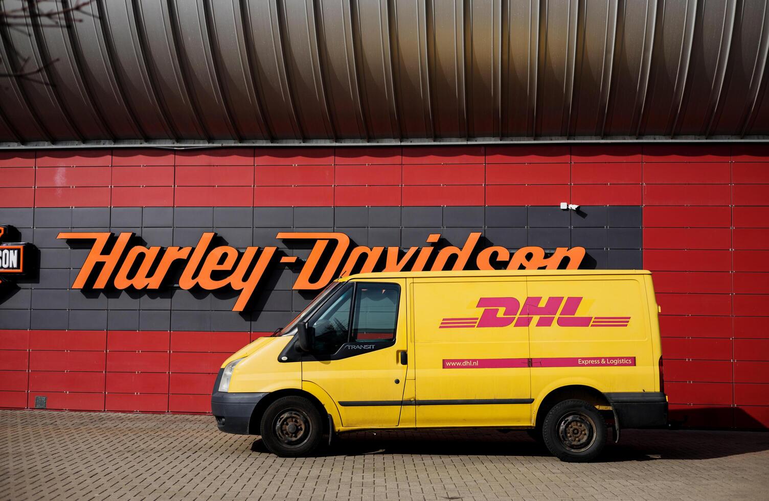 Minsk, Belarus, May 3, 2024 - DHL Delivery van photo