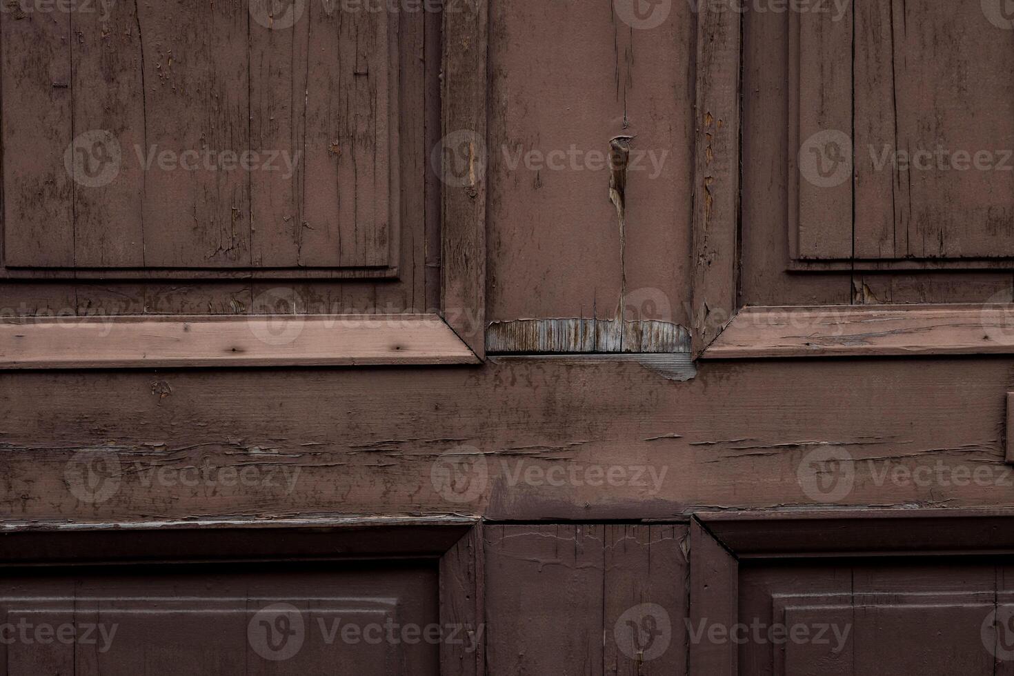 Detail of wooden door. photo