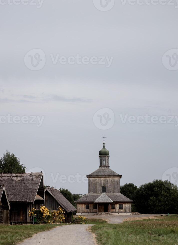 old village historical church photo