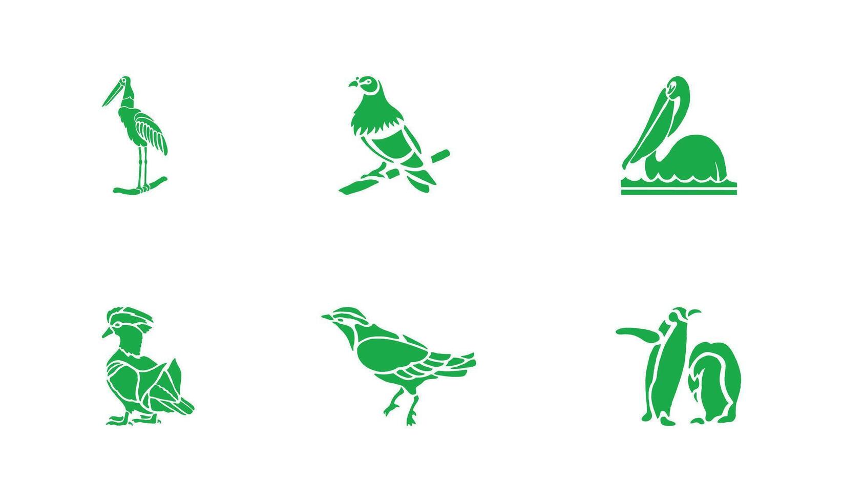 Birds Vectors Icon Set