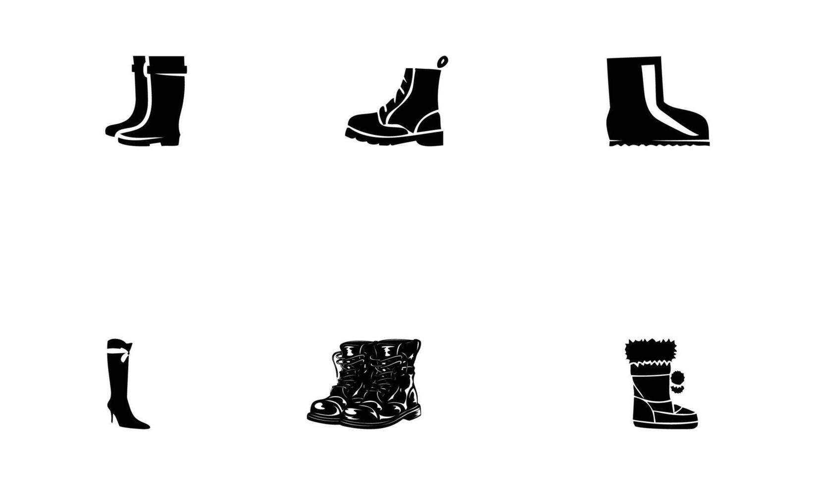 Boots Vectors Icon Set