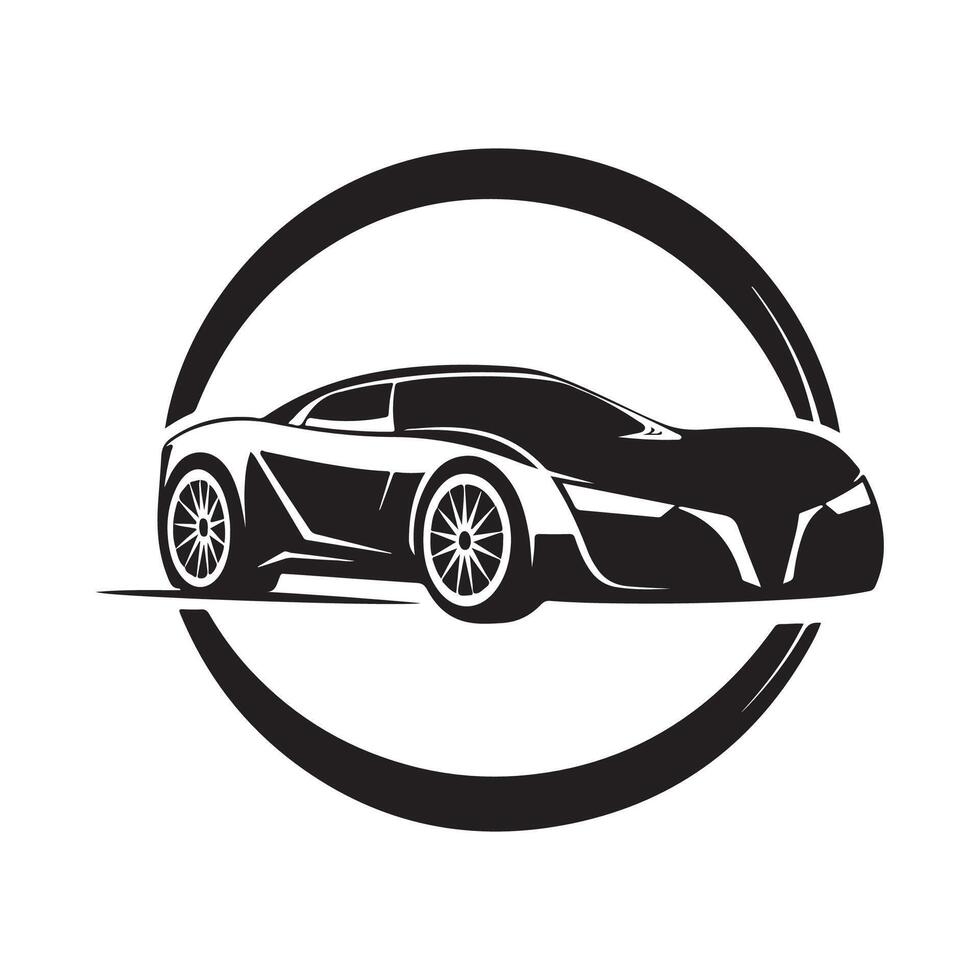 Sport Car Design logo Image Isolated on white vector