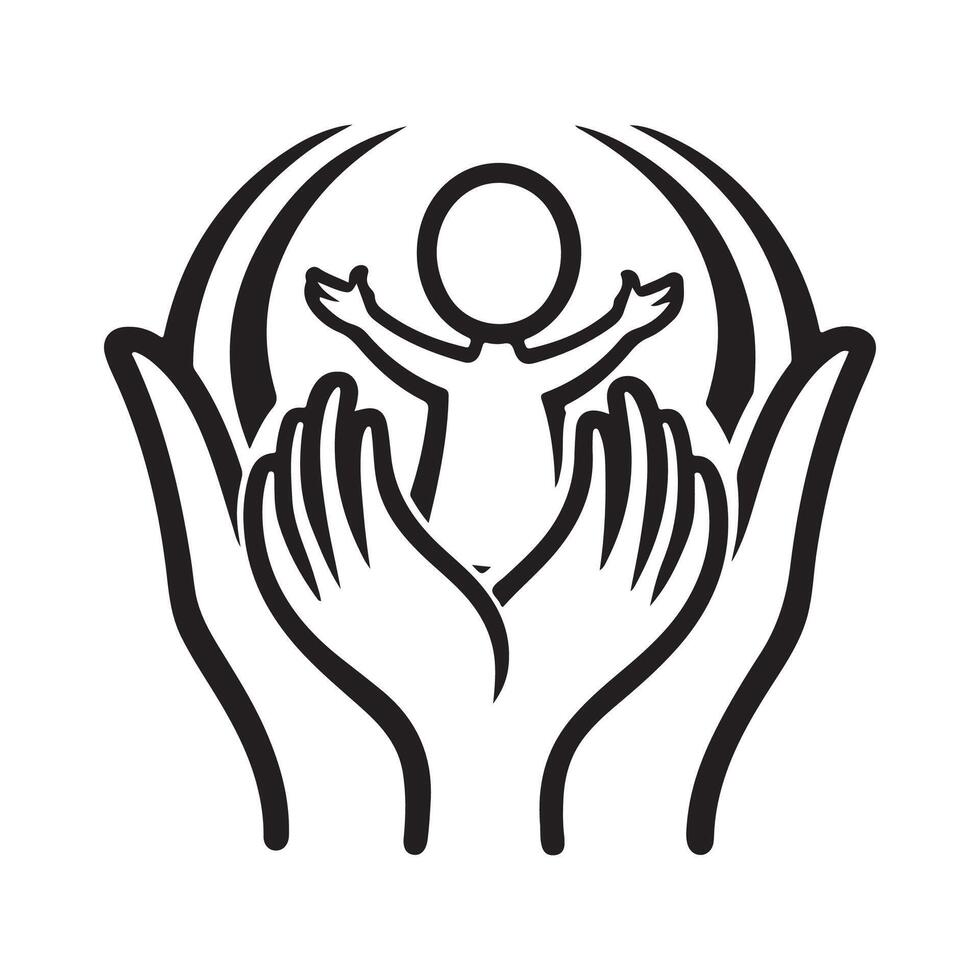 Save the Children Logo Design Symbol Isolated on white vector