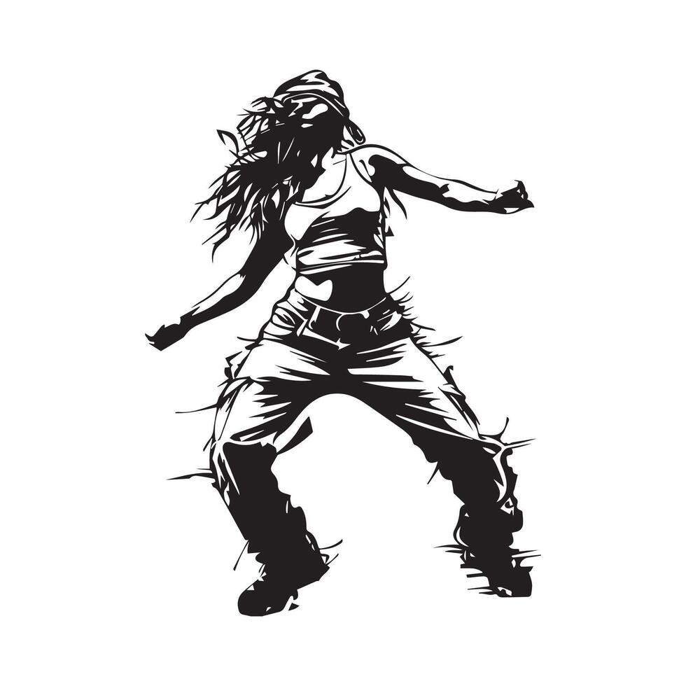 Zumba Dance Illustration on white background vector