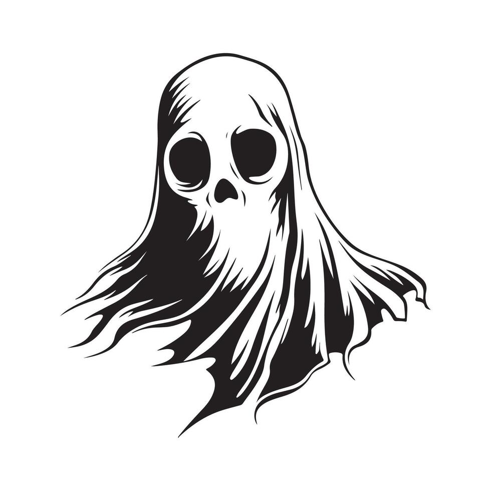 Halloween Ghost Design Images. Illustration of a Ghost vector