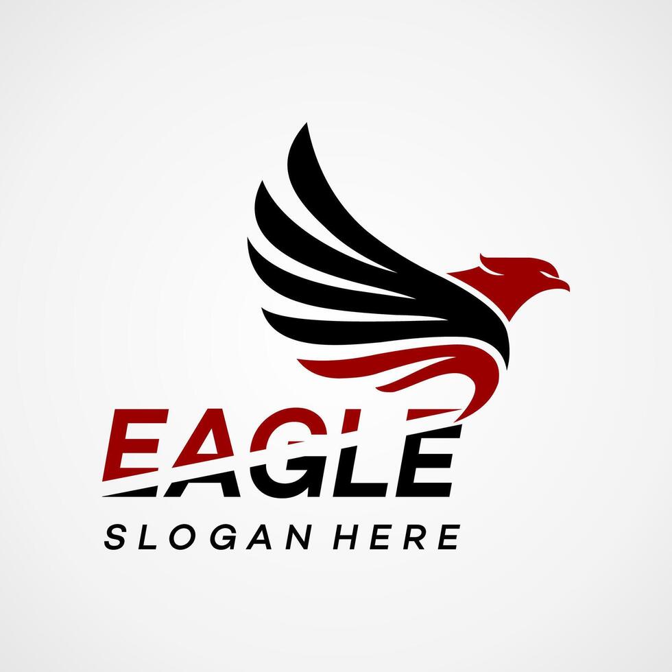 Eagle wings logo design template vector