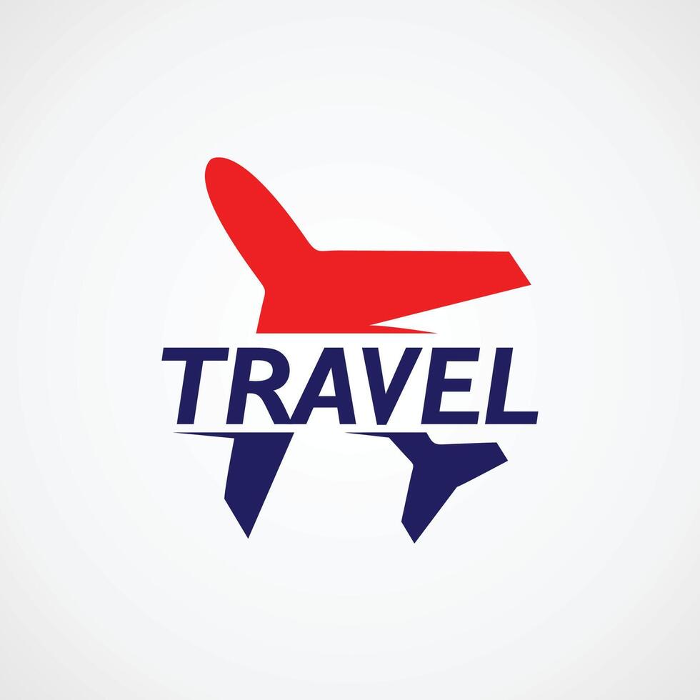 Airplane Travel Symbol Logo Design vector