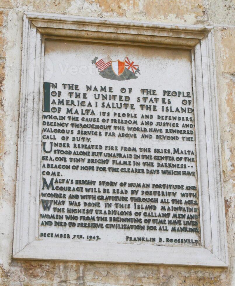 Proclamation by Pres. Roosevelt, Palace Square, Valletta, Malta photo