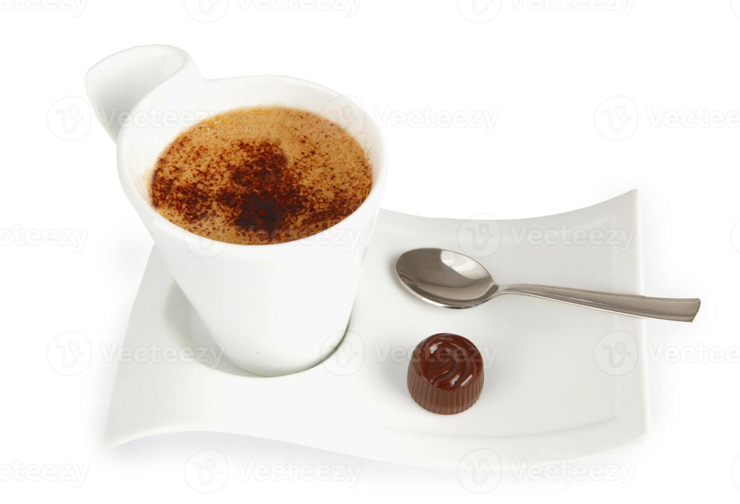 Chocolate and coffee beans photo