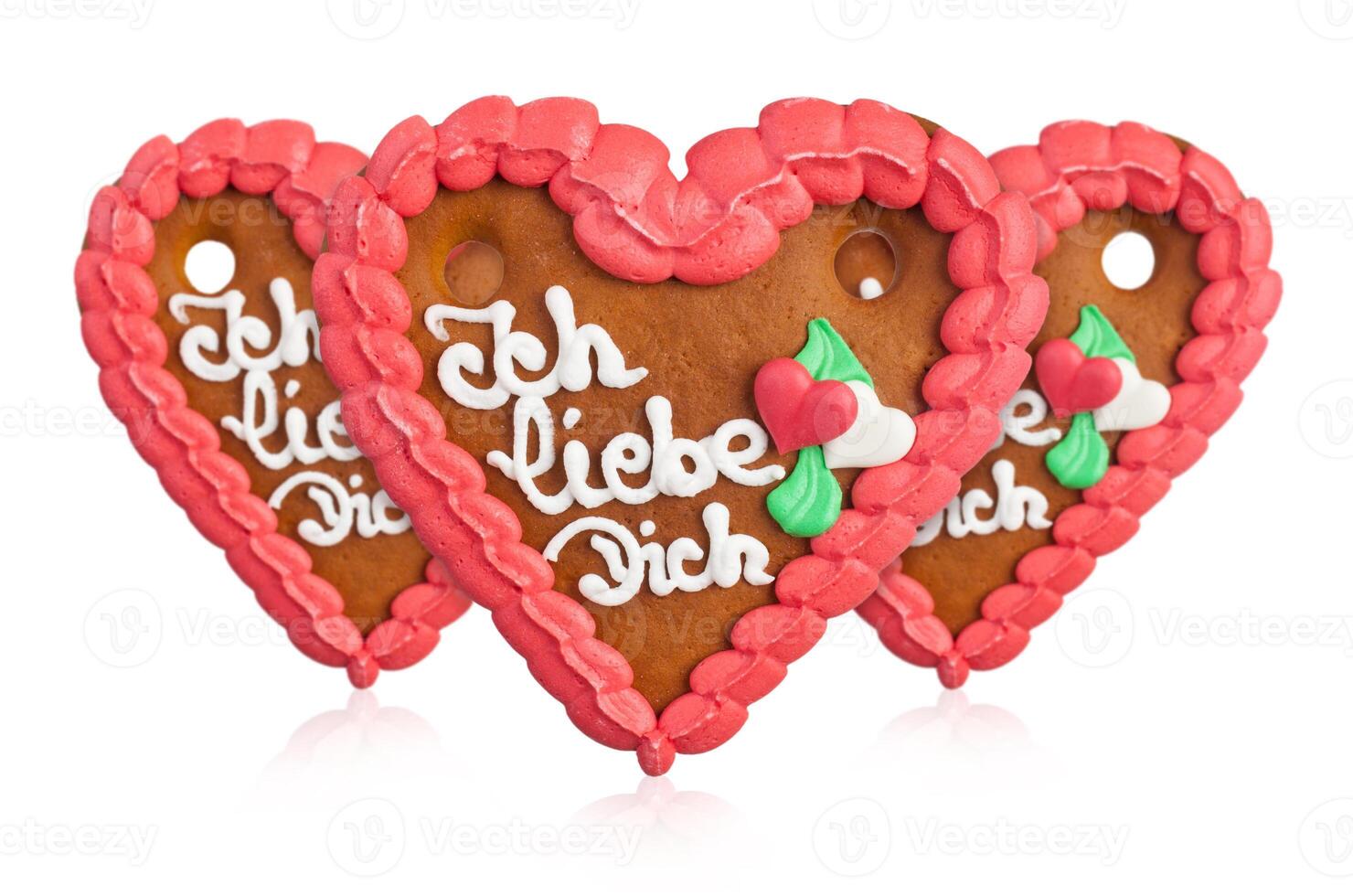 Lebkuchenherzen gingerbread Heart cookie photo