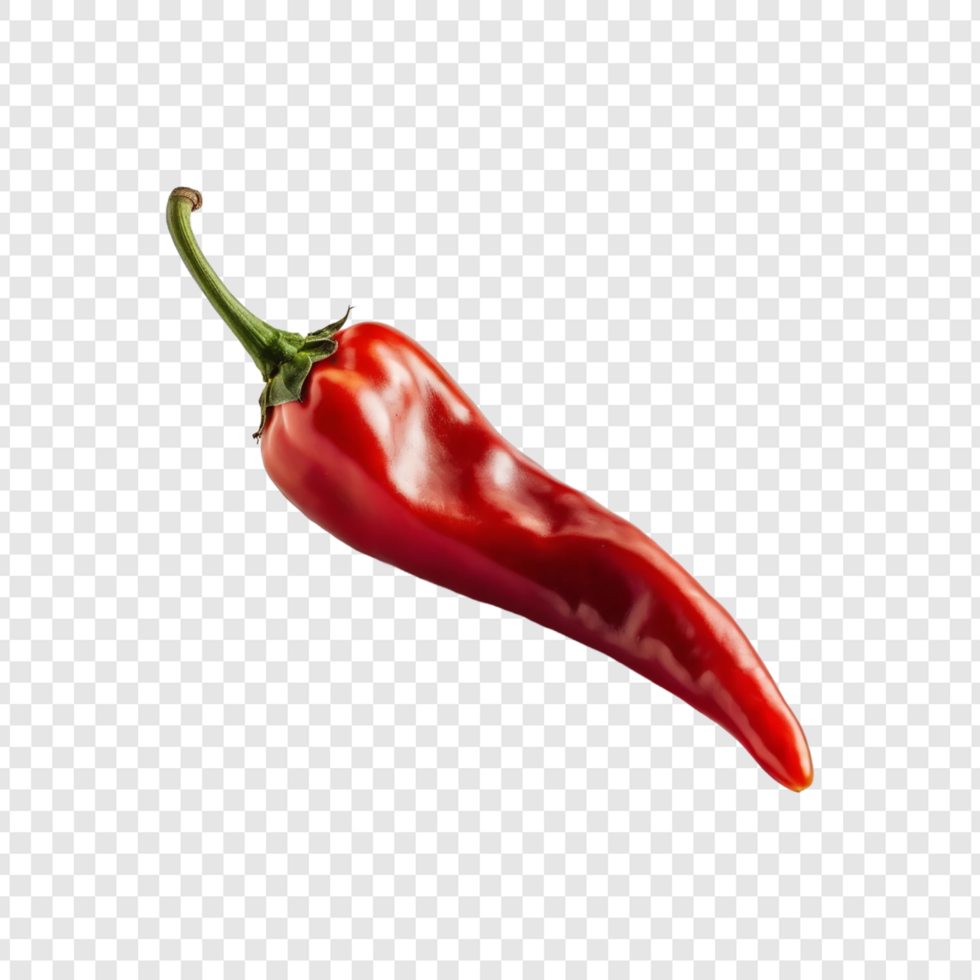 Red chili pepper on Transparent Background psd
