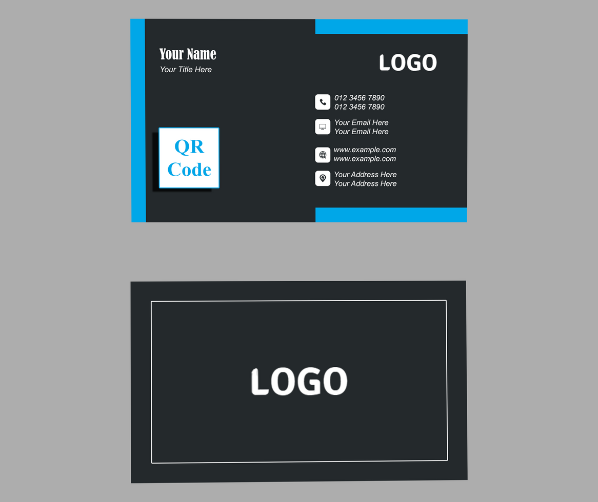 Stand Customizable Business Card Design psd