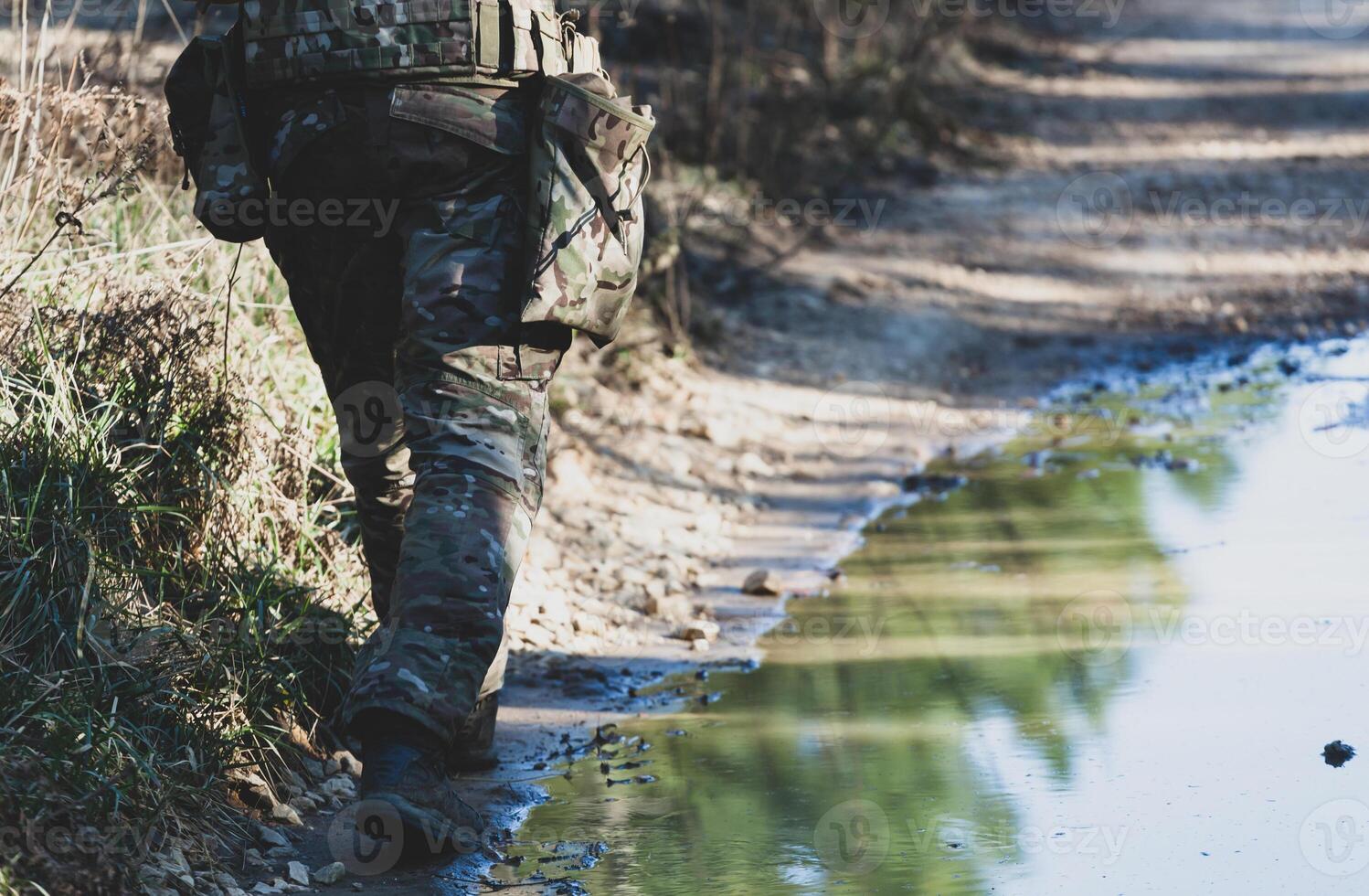 Airsoft military game photo