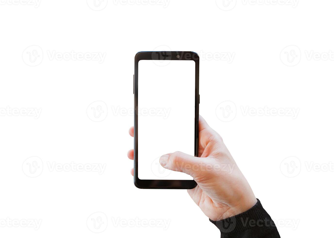 Using the camera with a mobile phone. photo