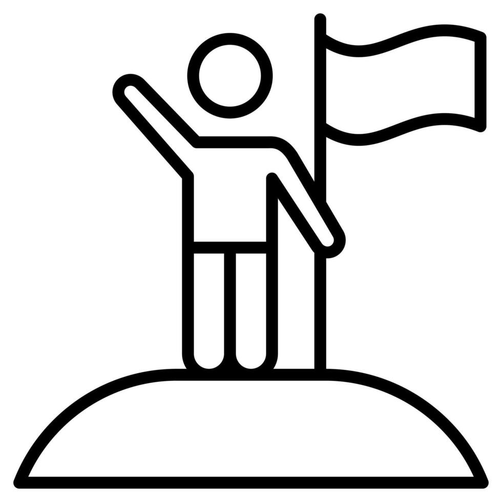 Conqueror Symbol icon line illustration vector