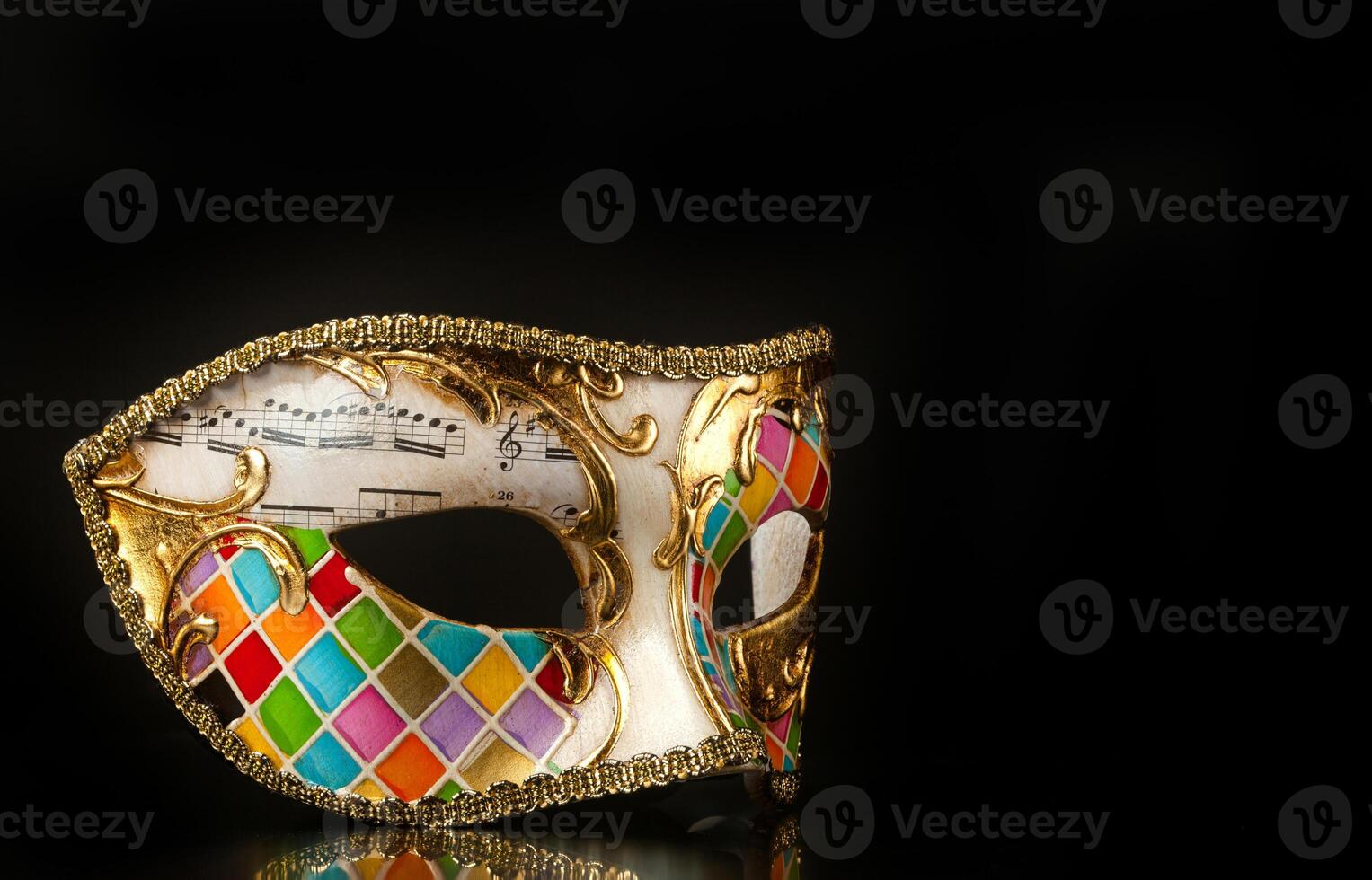 Venetian mask harlequin style photo