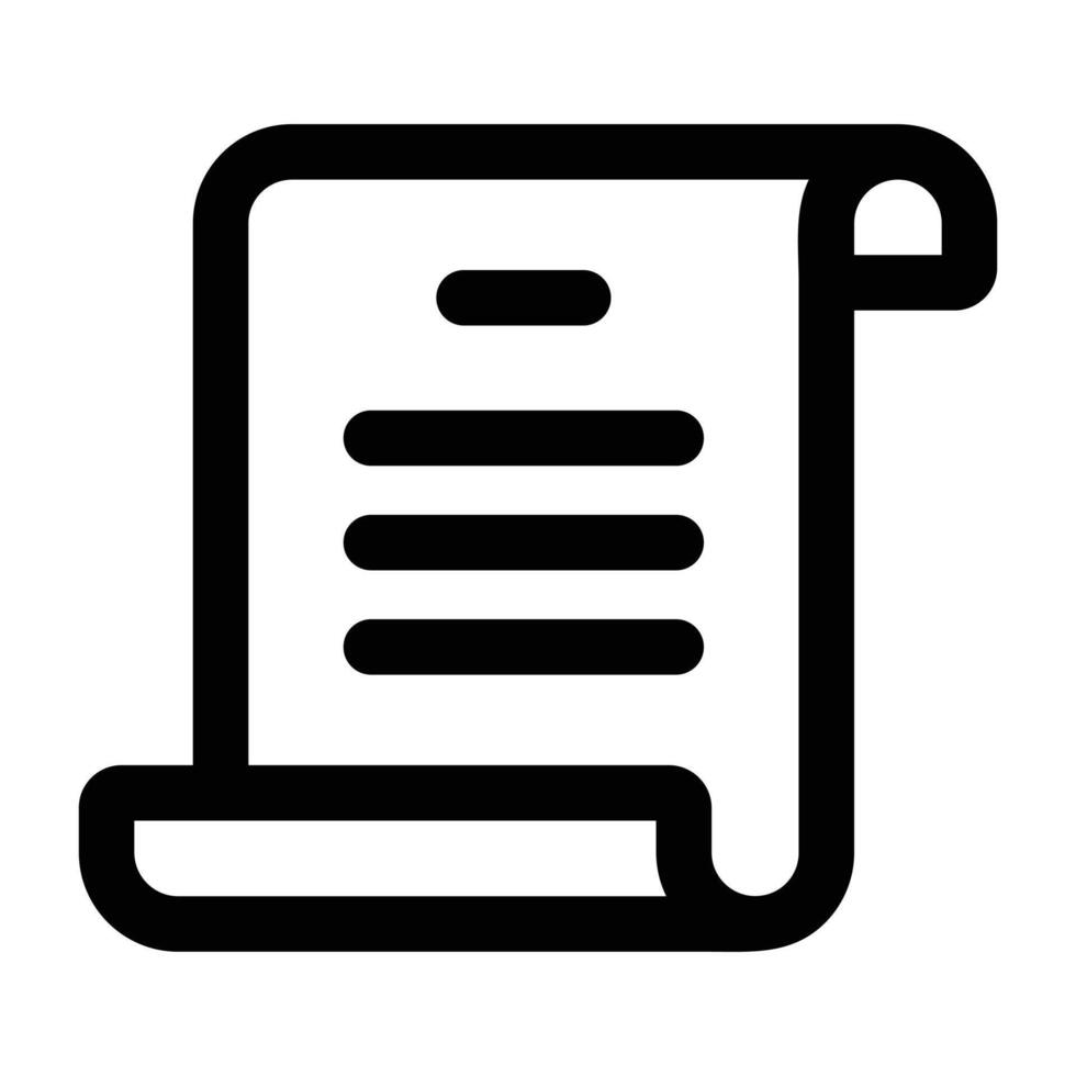 Simple Script icon. The icon can be used for websites, print templates, presentation templates, illustrations, etc vector