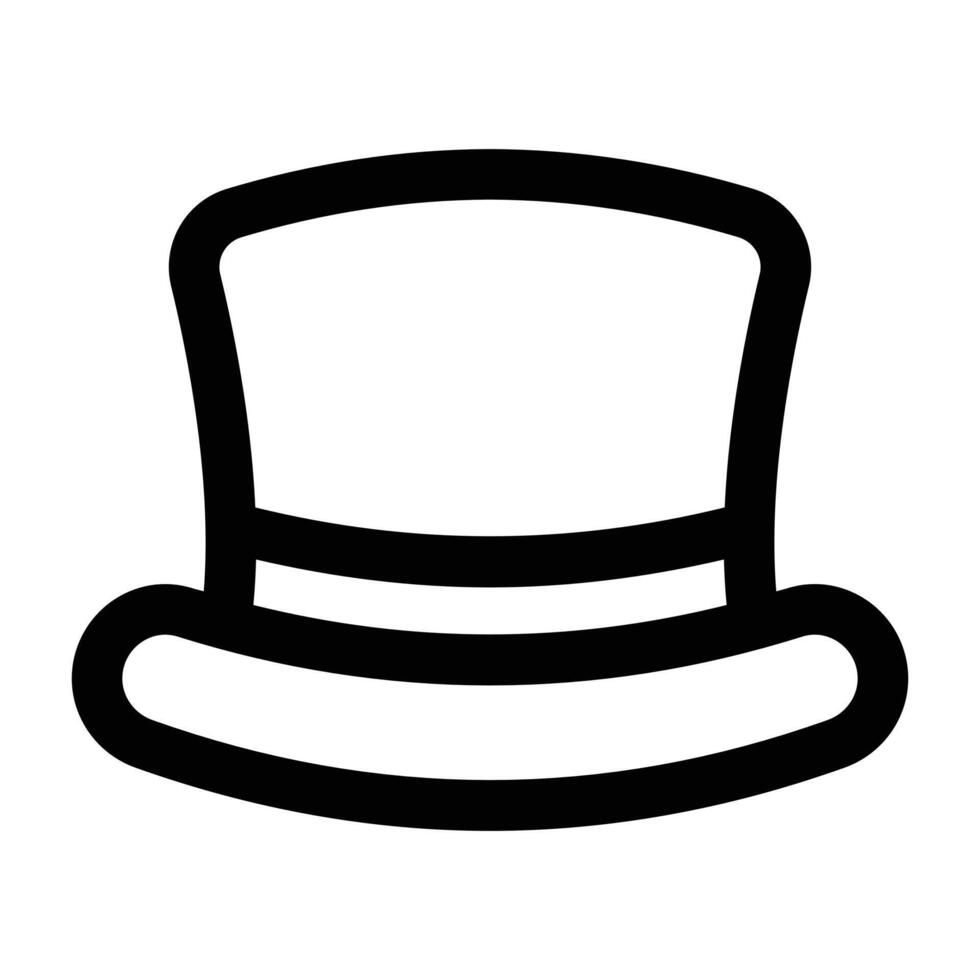 Simple Magic Hat icon. The icon can be used for websites, print templates, presentation templates, illustrations, etc vector