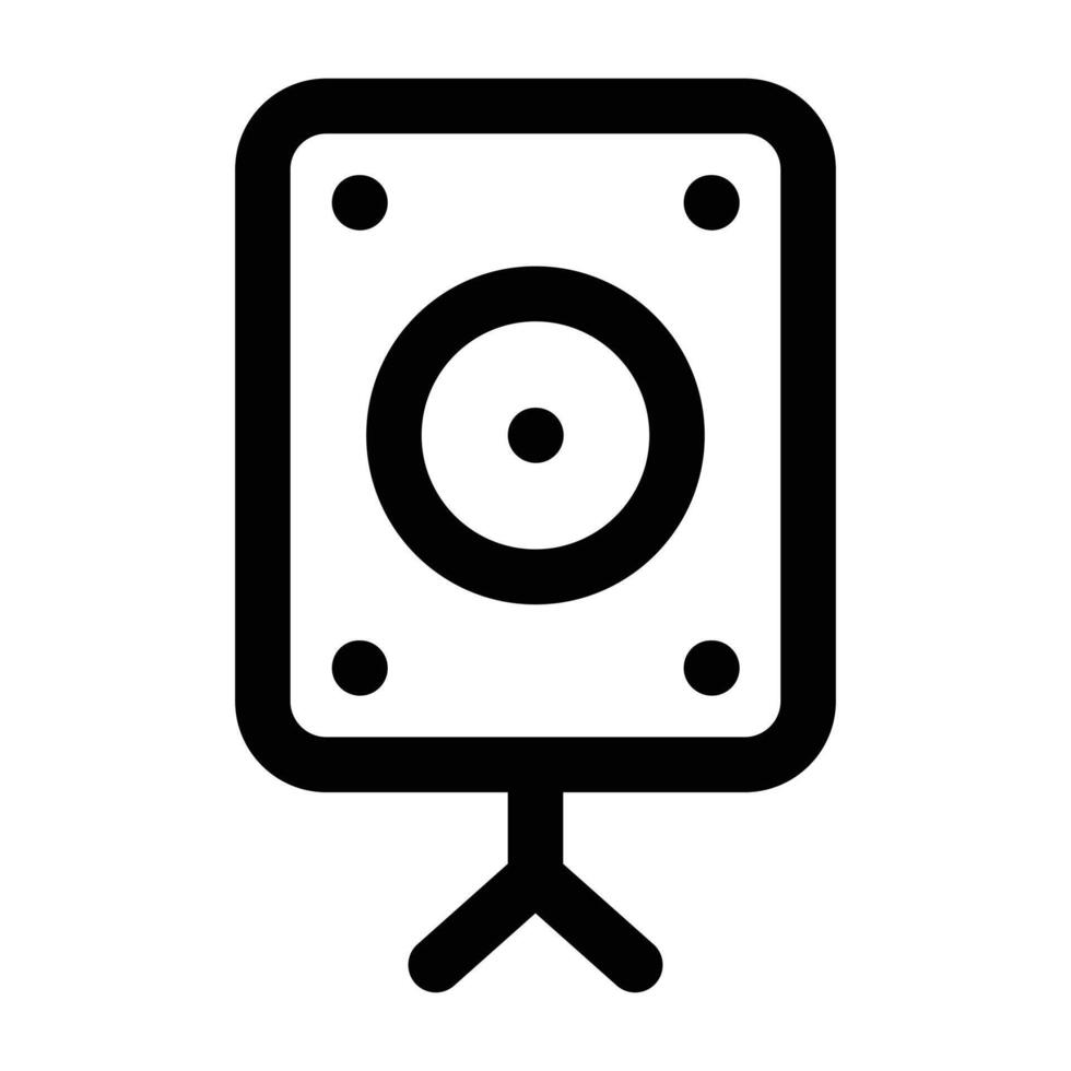 Simple Speaker icon. The icon can be used for websites, print templates, presentation templates, illustrations, etc vector