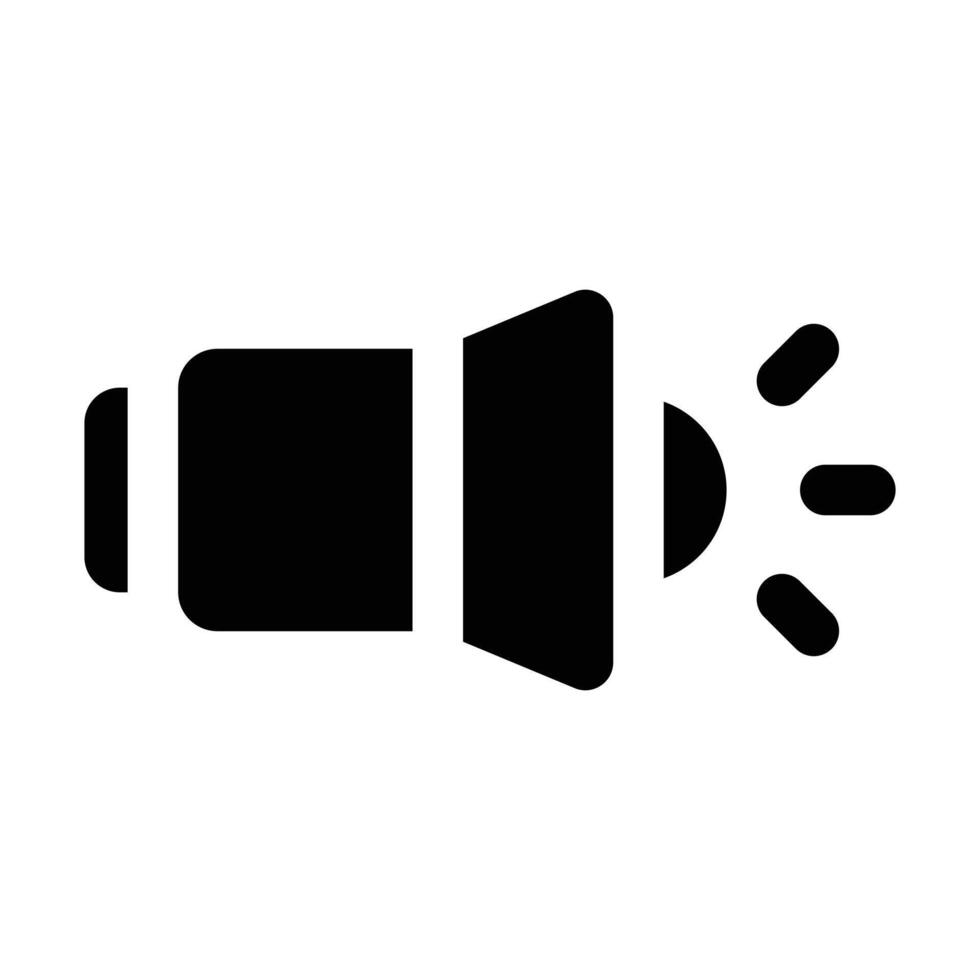 Simple Spotlight solid icon. The icon can be used for websites, print templates, presentation templates, illustrations, etc vector