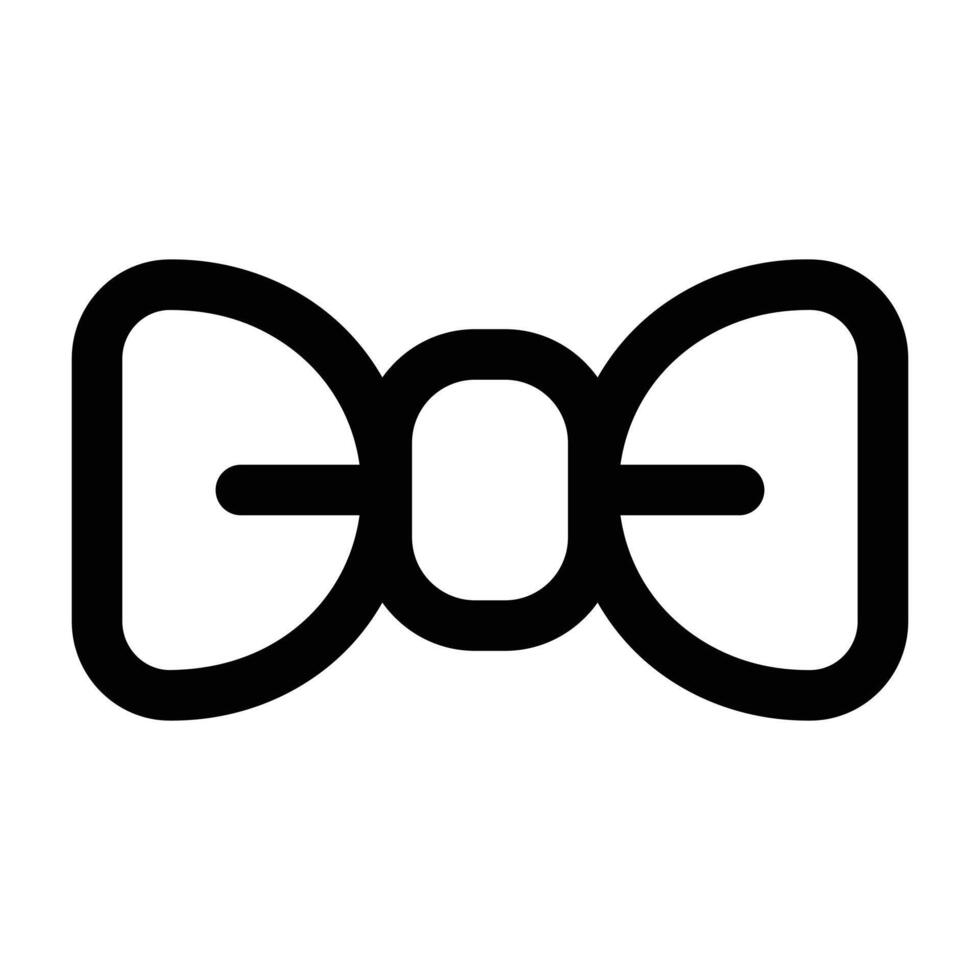 Simple Bowtie icon. The icon can be used for websites, print templates, presentation templates, illustrations, etc vector