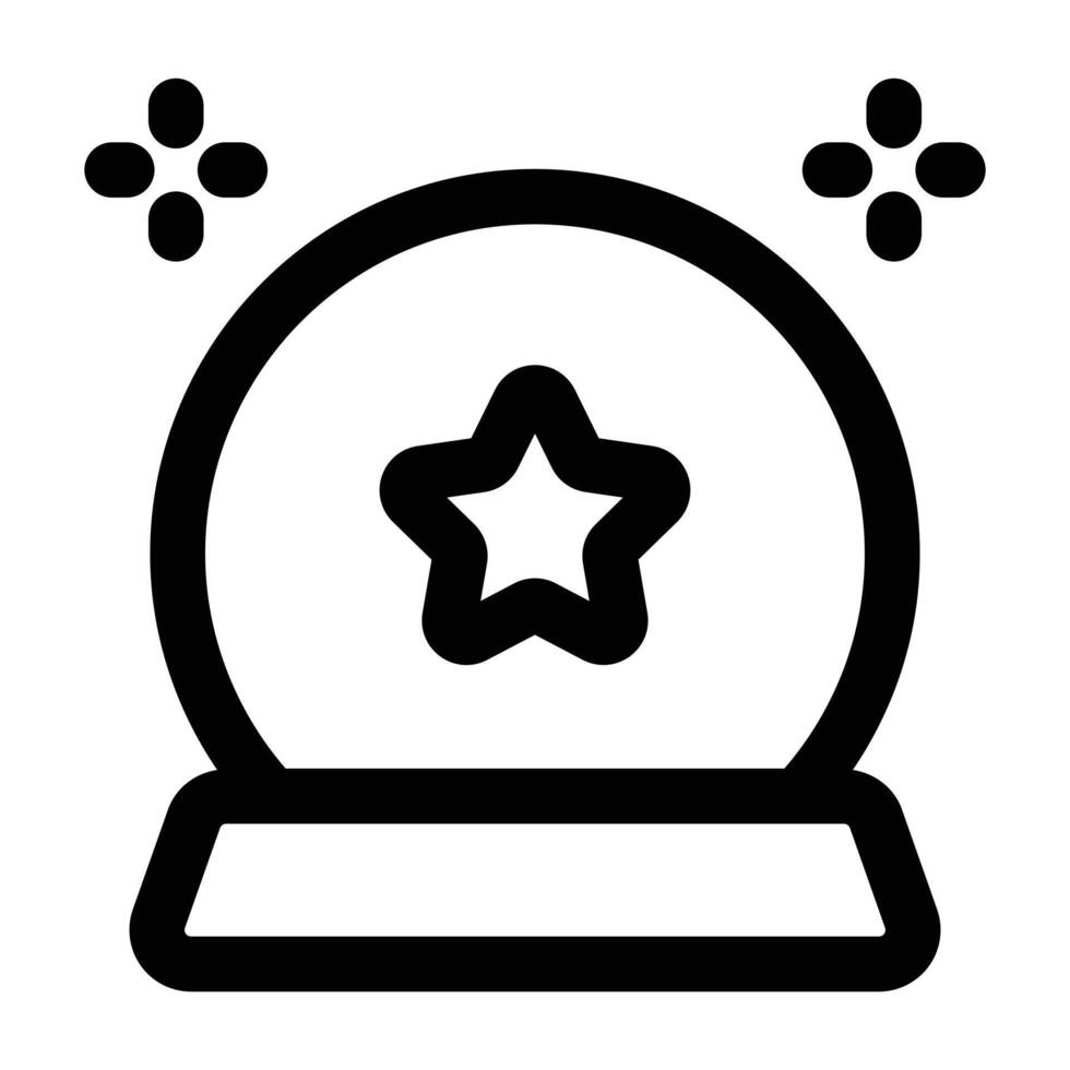 Simple Magic Ball icon. The icon can be used for websites, print templates, presentation templates, illustrations, etc vector