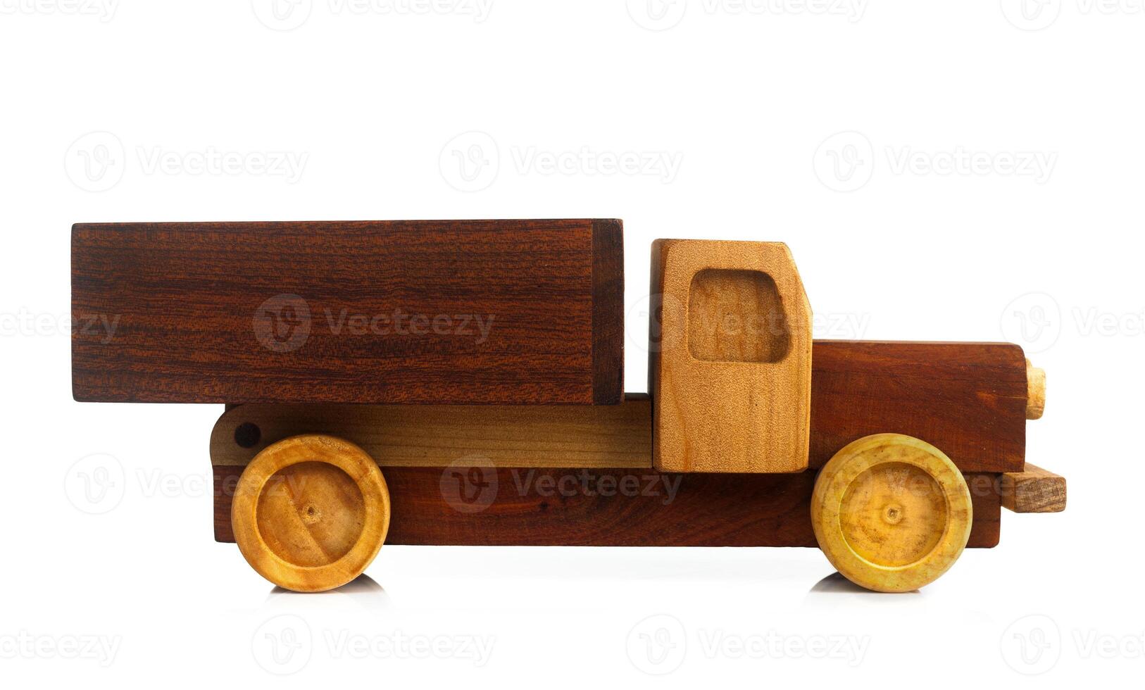 Vintage Toy Car Isolated. photo