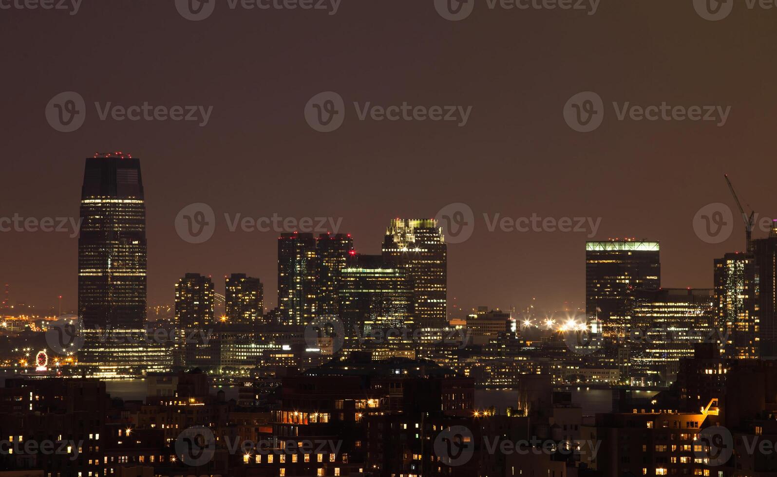 nuevo York ciudad por noche foto