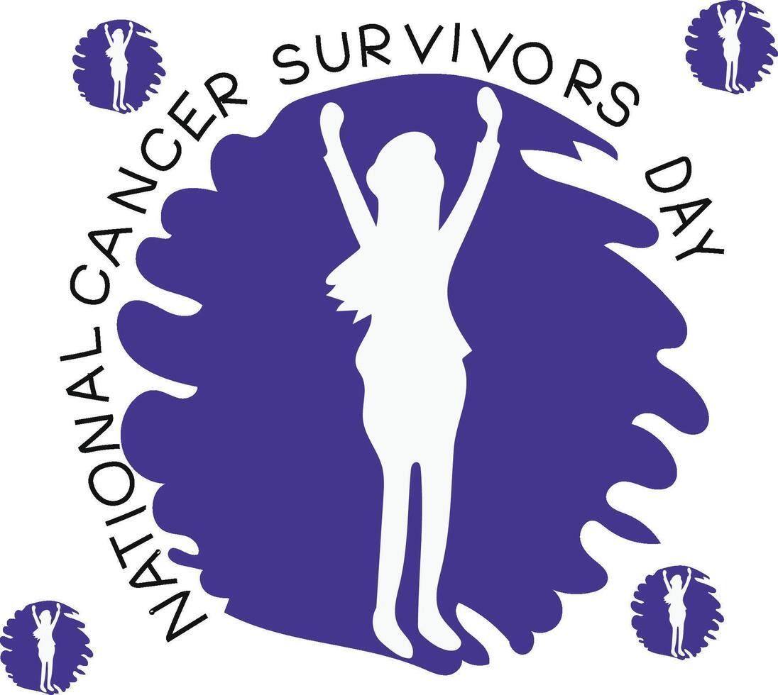 National cancer survivors day vector