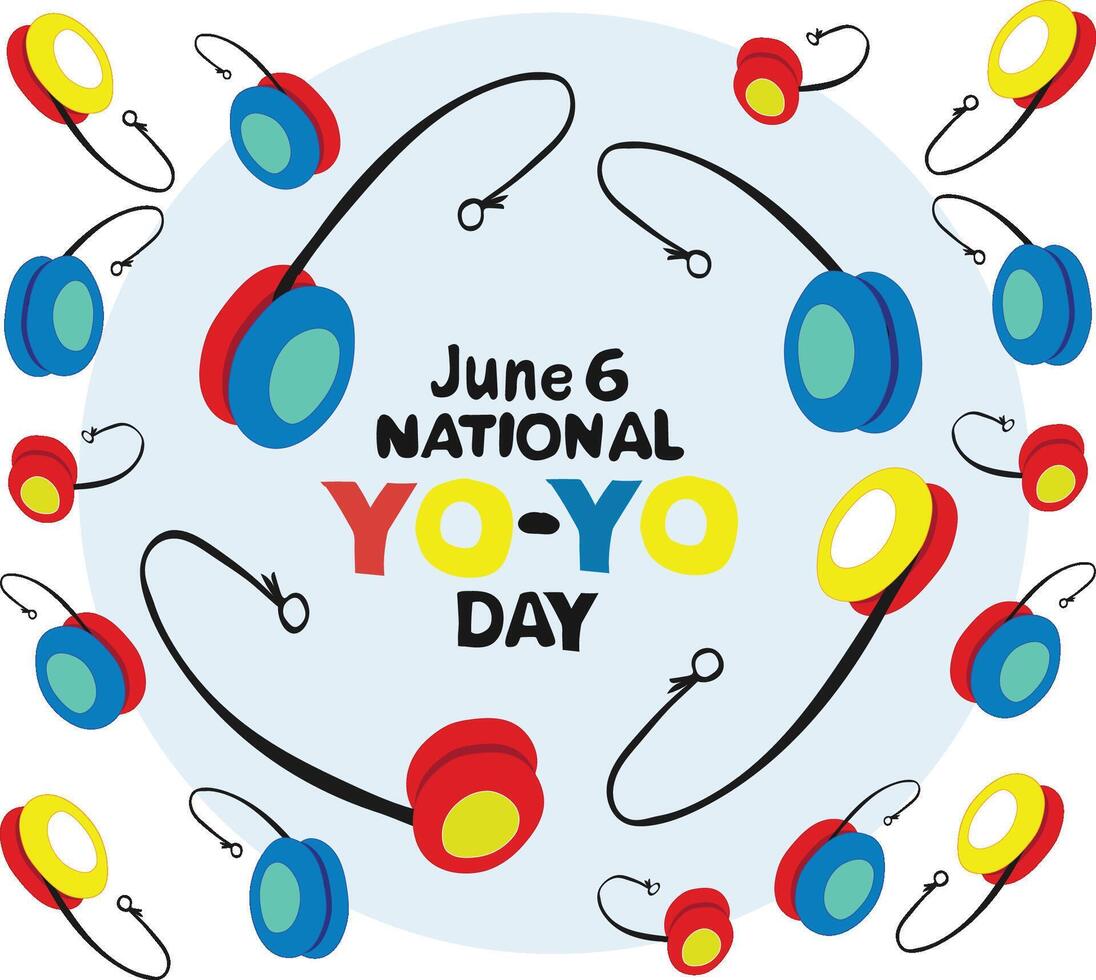 National Yoyo Day vector