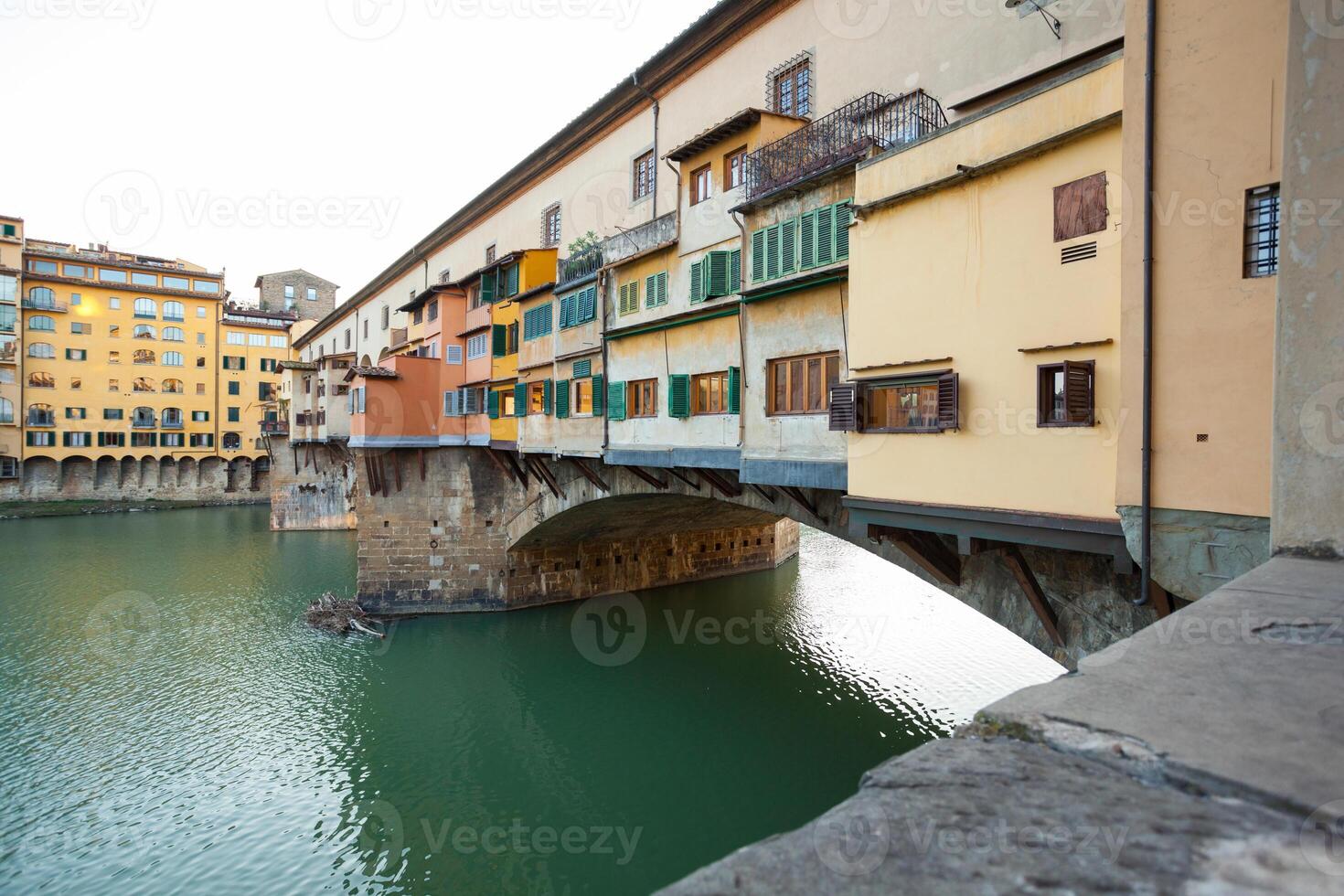 Bridge Ponte Vecchio at sunset, Florence. photo
