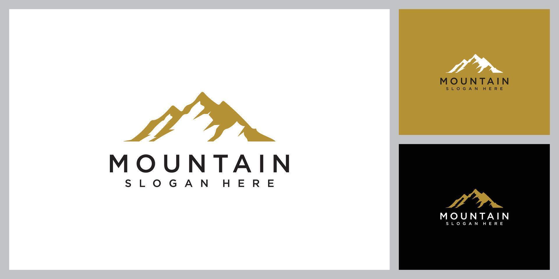 plantilla de diseño de logotipo de montaña vector