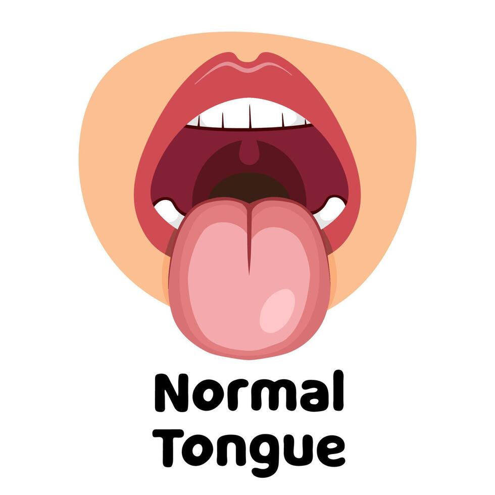 Normal Tongue Illustration vector