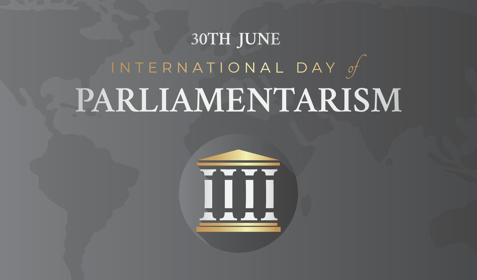 International Day of Parliamentarism Background Illustration Banner vector